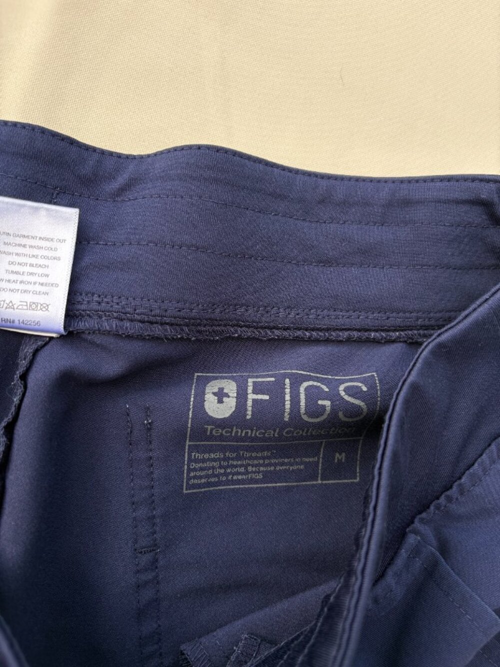 Navy Blue Figs Scrub Set - Picture 2 of 6